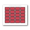 Red Blank Exhibit Labels