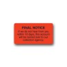 "Final Notice" Label