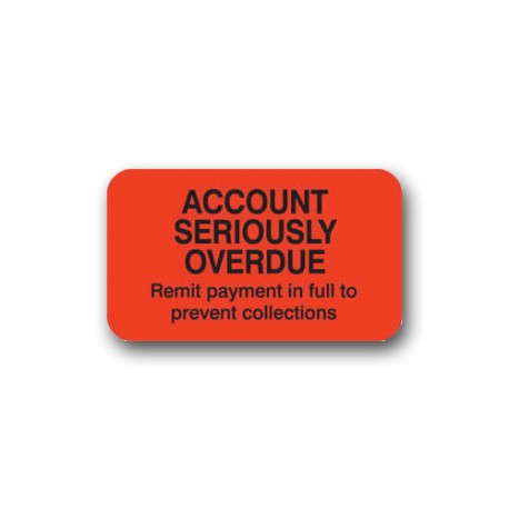 "Account Seriously Overdue" Label