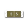 Col’R’Tab Color Coded Numerical Labels "5" (1/2" x 1-1/2")