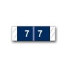 Col’R’Tab Color Coded Numerical Labels "7" (1/2" x 1-1/2")
