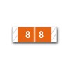 Col’R’Tab Color Coded Numerical Labels "8" (1/2" x 1-1/2")