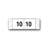 Col’R’Tab Color Coded Numerical Labels "10" (1/2" x 1-1/2")