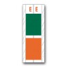 Acme Visable Color Coded Alphabetical Labels "E" (4" x 1-1/2")