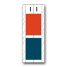Acme Visable Color Coded Alphabetical Labels "I" (4" x 1-1/2")