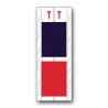 Acme Visable Color Coded Alphabetical Labels "T" (4" x 1-1/2")