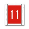 Acme Visable Color Coded Numerical Labels "1" (1-2/3" x 1-1/2")