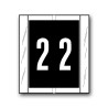 Acme Visable Color Coded Numerical Labels "2" (1-2/3" x 1-1/2")