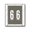 Acme Visable Color Coded Numerical Labels "6" (1-2/3" x 1-1/2")