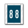 Acme Visable Color Coded Numerical Labels "8" (1-2/3" x 1-1/2")