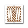 Col’R’Tab Color Coded Alphabetical Labels "W" (1-1/2" x 1-1/2")