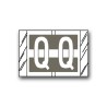 Col’R’Tab Color Coded Alphabetical Labels "Q" (1" x 1-1/2")
