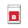 Col’R’Tab Color Coded Alphabetical Labels "B" (1-1/2" x 1")