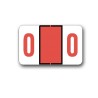 Tab Products & Jeter 6100 Color Coded Numerical Labels "0" (1" x 1-1/4")