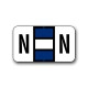 Jeter 0200 Color Coded Alphabetical Labels "N" (15/16" x 1-5/8")