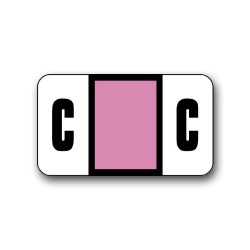 Safeguard Color Coded Alphabetical Labels "C" (15/16" x 1-5/8")