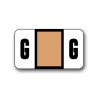 Safeguard Color Coded Alphabetical Labels "G" (15/16" x 1-5/8")