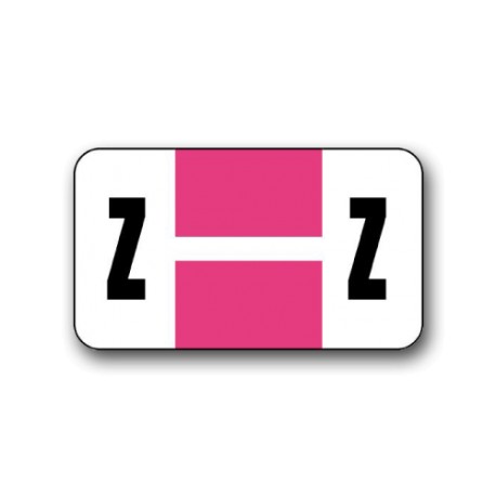 Safeguard Color Coded Alphabetical Labels "Z" (15/16" x 1-5/8")