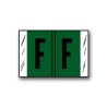 Col'R'Tab Alpha-Kolor Color Coded Alphabetical Labels "F" (1" x 1-1/2")