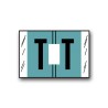 Col'R'Tab Alpha-Kolor Color Coded Alphabetical Labels "T" (1" x 1-1/2")