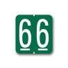 GBS/VRE Color Coded Numerical Labels "6" (1-5/16" x 1-1/4")