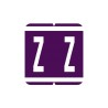 GBS/VRE 8848/8850 Color Coded Alphabetical Labels "Z" (1-5/16" x 1-1/4")
