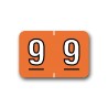 Colwell Jewel-Tone Color Coded Numerical Labels "9" (1" x 1-1/2")