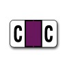 Jeter Color Coded Alphabetical Labels "C" (15/16" x 1-5/8")