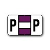 Jeter Color Coded Alphabetical Labels "P" (15/16" x 1-5/8")