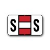 Jeter Color Coded Alphabetical Labels "S" (15/16" x 1-5/8")