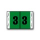 Col'R'Tab Digi-Kolor Color Coded Numerical Labels "3" (1" x 1-1/2")