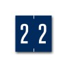 Ames Color Coded Numerical Labels "2" (1-7/8" x 1-7/8")