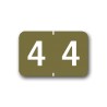 Tabbies Color Coded Numerical Labels "4" (15/16" x 1-1/2")