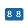 Tabbies Color Coded Numerical Labels "8" (15/16" x 1-1/2")