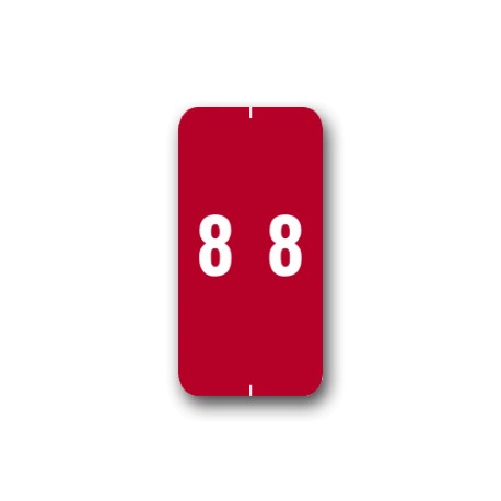 Smead LCC Color Coded Numerical Labels "8" (2" x 1")