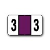Jeter 7300 Color Coded Numerical Labels "3" (15/16" x 1-5/8")