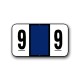 Jeter 7300 Color Coded Numerical Labels "9" (15/16" x 1-5/8")