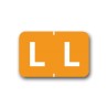 Tabbies Color Coded Alphabetical Labels "L" (15/16" x 1-1/2")