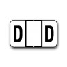 Jeter Color Coded Alphabetical Labels "D" (15/16" x 1-5/8")