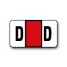 POS 2000 Color Coded Alphabetical Labels "D" (15/16" x 1-5/8")