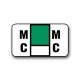 POS 2000 Color Coded Alphabetical Labels "Mc" (15/16" x 1-5/8")