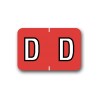 Barkley ABKM Color Coded Alphabetical Labels "D" (1" x 1-1/2")