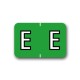 Barkley ABKM Color Coded Alphabetical Labels "E" (1" x 1-1/2")
