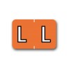 Barkley ABKM Color Coded Alphabetical Labels "L" (1" x 1-1/2")