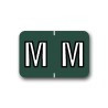 Barkley ABKM Color Coded Alphabetical Labels "M" (1" x 1-1/2")
