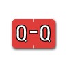 Barkley ABKM Color Coded Alphabetical Labels "Q" (1" x 1-1/2")
