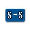 Barkley ABKM Color Coded Alphabetical Labels "S" (1" x 1-1/2")