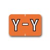 Barkley ABKM Color Coded Alphabetical Labels "Y" (1" x 1-1/2")