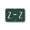 Barkley ABKM Color Coded Alphabetical Labels "Z" (1" x 1-1/2")