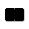 Tabbies Color Coded Labels Black (1" x 1-1/2")